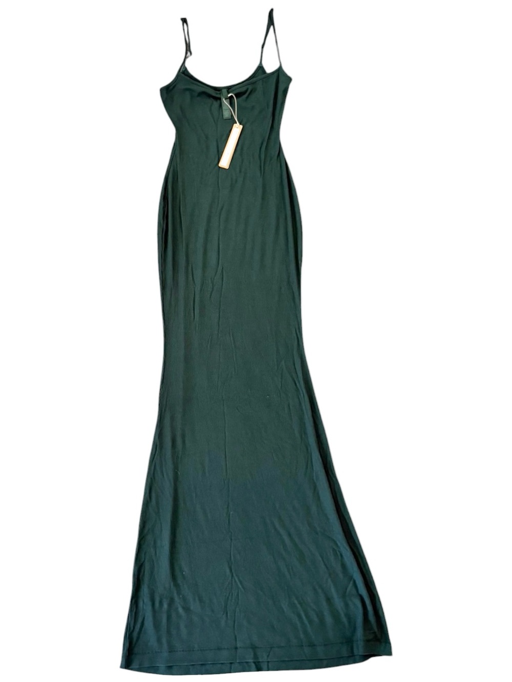 NWT SKIMS Soft Lounge Petite Long Slip Dress Cypress Green Size XSP - Picture 4 of 7